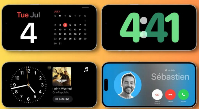 西畴苹果手机维修分享iOS17横屏充电待机显示有什么好处 